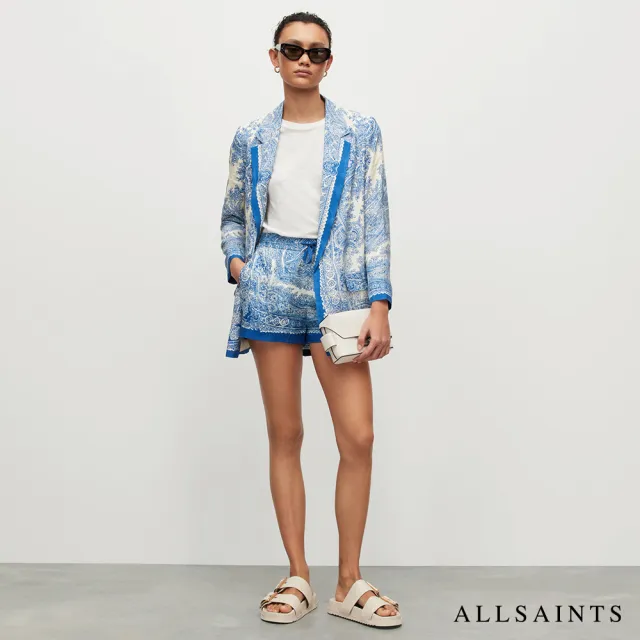 【ALLSAINTS】RAFAELA 人造絲印花短褲 WP066Y(常規版型)