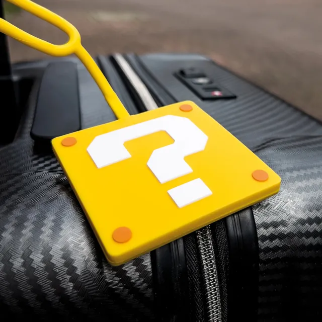 【Travelmall】任天堂 超級瑪利歐 行李吊牌(問號磚)