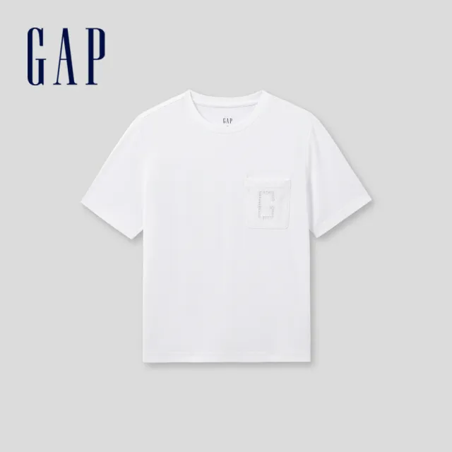 【GAP】男女裝 Logo圓領短袖T恤-多款任選(464839&465586&465602&512840)