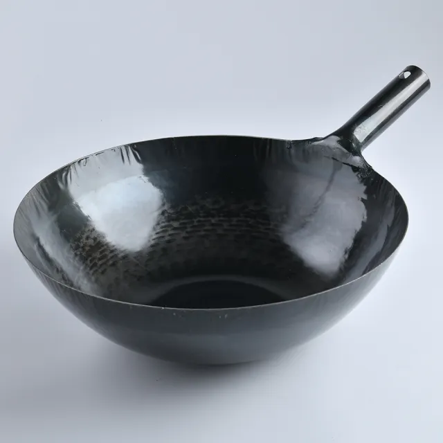 【山田工業所】日本製鐵鍋 炒鍋 鐵柄 輕量 36cmx1.2mm