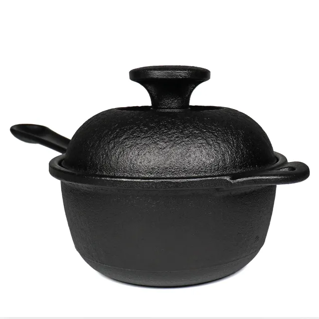 福介商店 南部鐵器 日本鑄鐵鍋 鳳文堂 鑄鐵片手鍋-鐵蓋 平底鍋 單柄鍋 燉鍋 湯鍋 油炸鍋