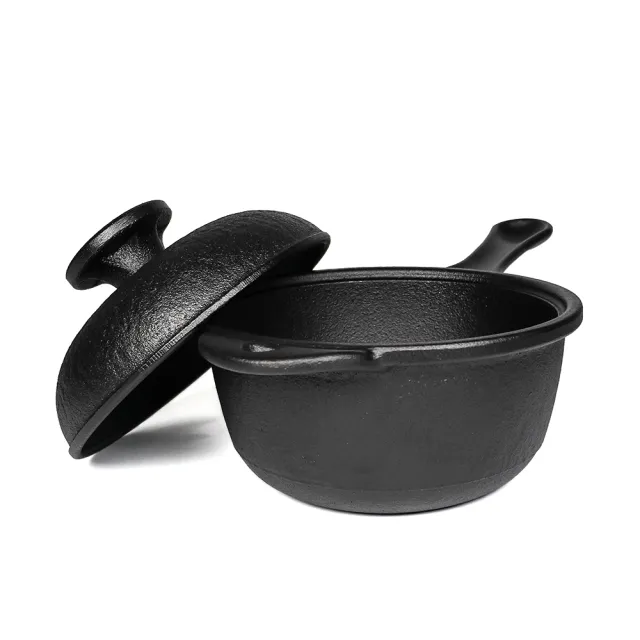 福介商店 南部鐵器 日本鑄鐵鍋 鳳文堂 鑄鐵片手鍋-鐵蓋 平底鍋 單柄鍋 燉鍋 湯鍋 油炸鍋