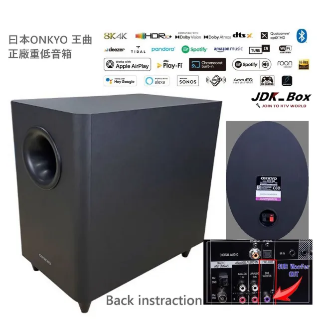 【JDK歌大師】ONKYO 曰本重低音大功率100W專業PRO級KTV唱歌機(麥克風音箱 藍芽麥克風 家庭KTV 卡拉OK)