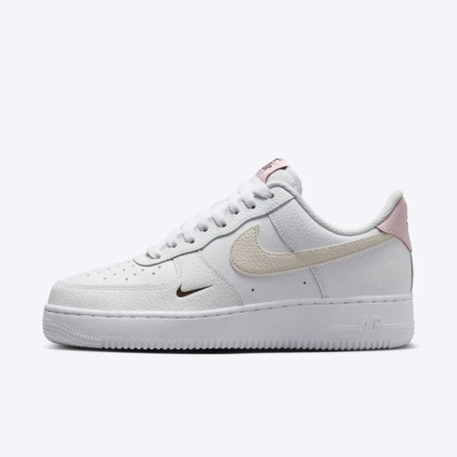 NIKE 耐吉 W Air Force 1 07 女 休閒鞋 經典 AF1 雙勾 荔枝皮 白粉(HF9992-100)