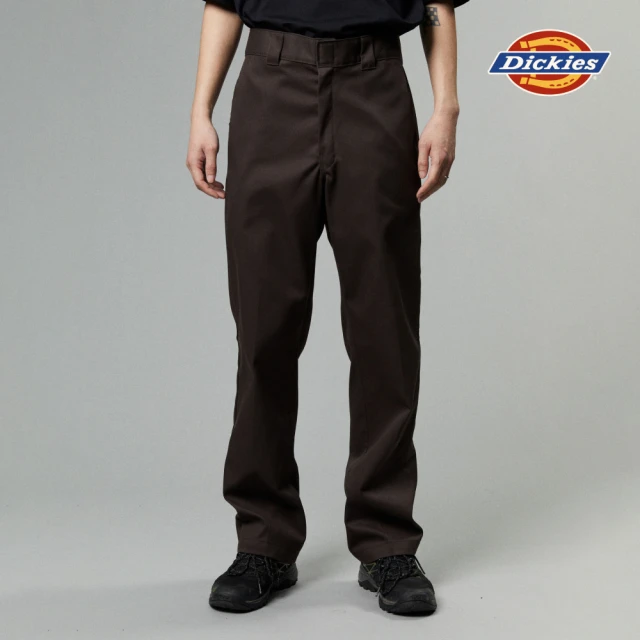 Dickies 男女款雲白色純棉背面大圖案印花設計短袖T恤｜