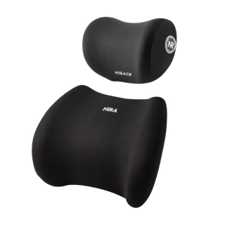 【May Shop】車露族頭枕記憶棉腰靠四季通用車用護頸枕汽車靠枕靠墊(靠枕 腰靠整組)