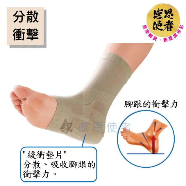 【感恩使者】腳跟護套護具 H0351 -1雙入 吸收衝擊(山進肢體護具 護套- 日本製)