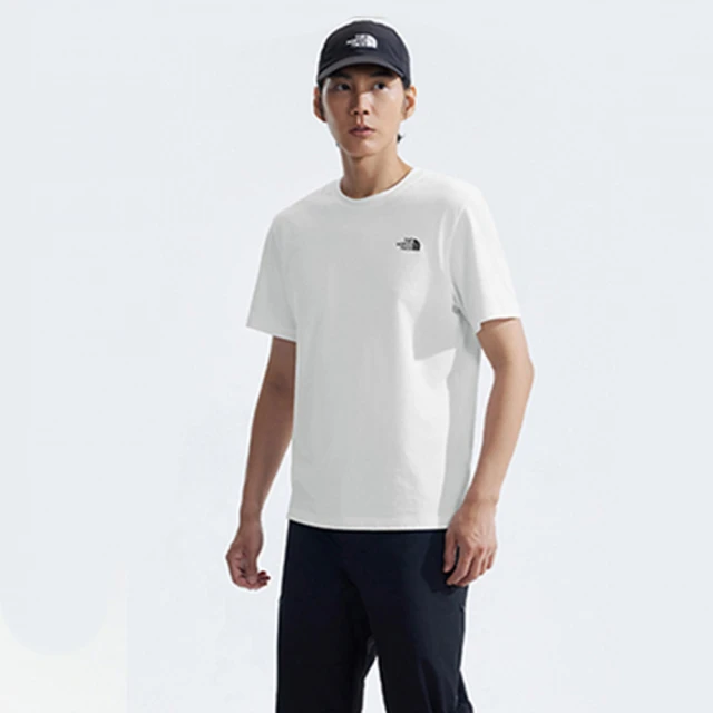 The North Face 短袖上衣 男款 運動 M FOUNDATION SS TEE 白 NF0A89QVFN4