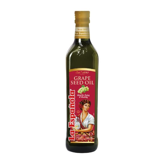 【LA Espanola 萊瑞】萊瑞100%葡萄籽油750ml(玻璃瓶裝)