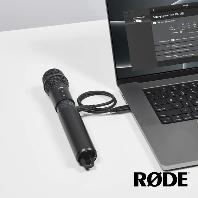 【RODE】Interview Pro 無線手持電容麥克風(公司貨-再送BASEUS 100W 快充數據線)