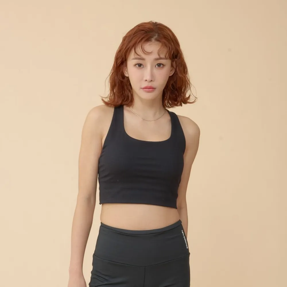 【NEW BALANCE】NB 運動內衣BRA TOP_AWB43030BK_女性_黑色(亞版 版型正常)