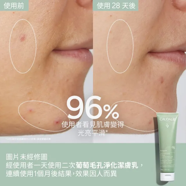 【CAUDALIE 歐緹麗】葡萄毛孔淨化潔膚乳 150ml(水楊酸/油痘肌/調節分泌)