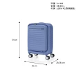 【AMERICAN TOURISTER 美國旅行者】19吋FRONTEC前開式可擴充抗菌PC防盜拉鍊避震煞車輪行李箱(多色可選)