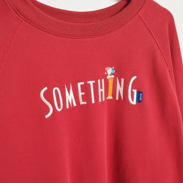【SOMETHING】女裝 聖誕限定 聖誕老人寬厚長袖T恤(紅色)