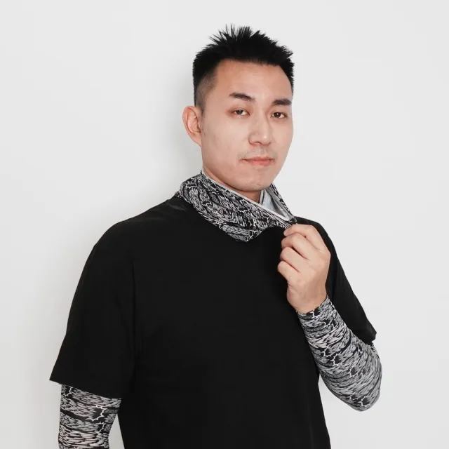 【Mega coouv】超人力霸王聯名款 高爾夫魔術頭巾(迪卡光線款 防曬頭巾 涼感頭巾 防曬面罩 涼感面罩)