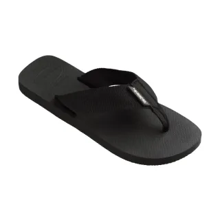 【havaianas 哈瓦仕】拖鞋 男鞋 夾腳拖 寬帶 編織鞋帶 Urban Basic Material 黑 4148427-0090M(哈瓦士)