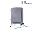 【AMERICAN TOURISTER 美國旅行者】25吋FRONTEC前開式可擴充抗菌PC防盜拉鍊避震煞車輪行李箱(多色可選)