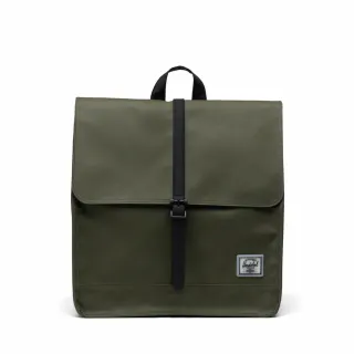 【Herschel】官方直營 後背包 13吋筆電包 防潑水 14L City Mid(綠)