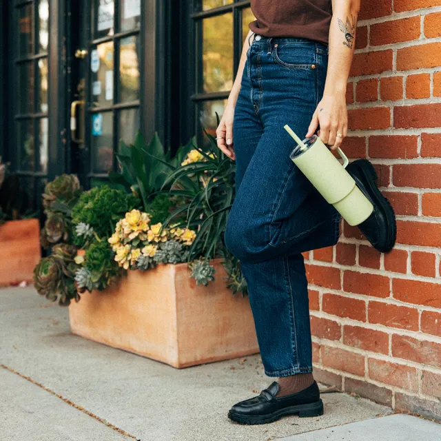 【MiiR】All Day Straw Cup雙層真空 保溫 保冰 大容量32oz/946m(仙掌綠)