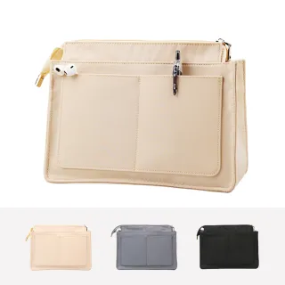 【JOYFUL LIFE 特樂生活】防水包 尼龍多夾層收納包中包(收納包/內膽包)