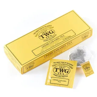 【TWG Tea】手工純棉茶包 焦糖南非國寶茶 15包/盒(Creme Caramel Tea;南非國寶茶)