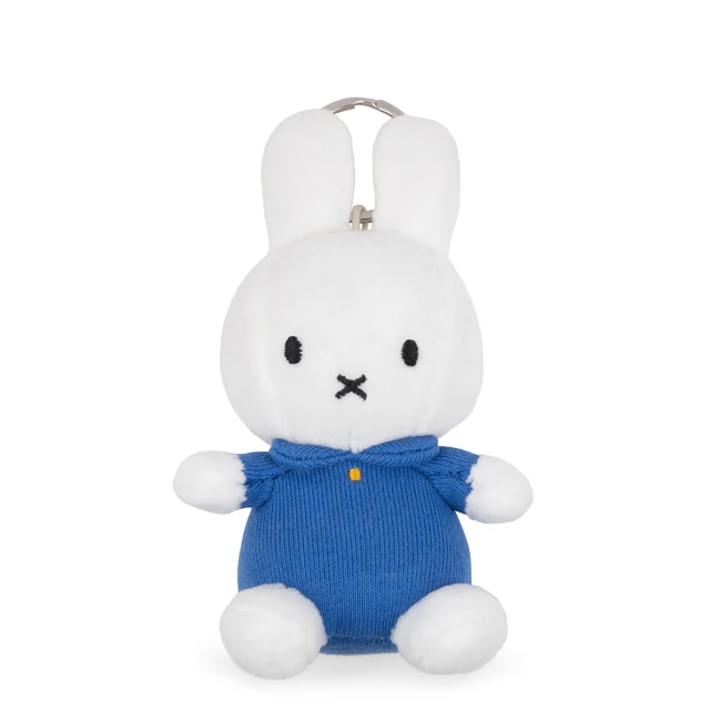 BON TON TOYS Miffy米菲兔鑰匙圈-經典藍(10cm 玩偶、娃娃、公仔)