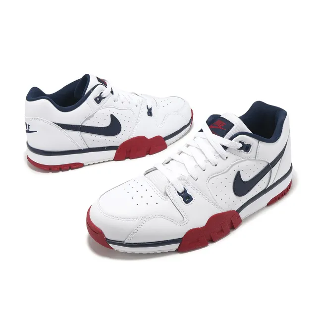 【NIKE 耐吉】訓練鞋 Cross Trainer Low 男鞋 白 紅 藍 健身 緩震 運動鞋(CQ9182-101)