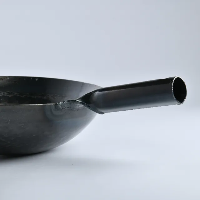【山田工業所】日本製鐵鍋 炒鍋 鐵柄 厚 30cmx1.6mm