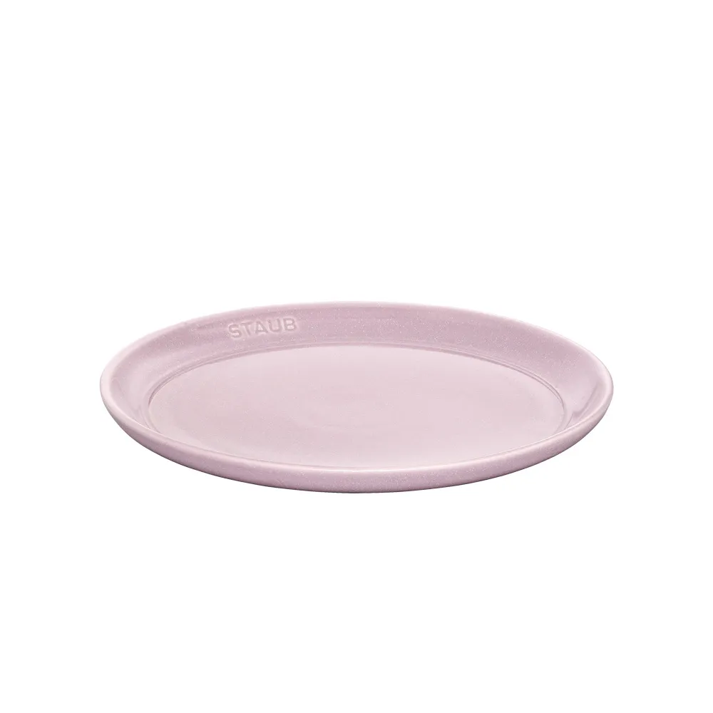 【法國Staub】圓形陶瓷盤餐盤22cm-日暮粉(德國雙人牌集團官方直營)