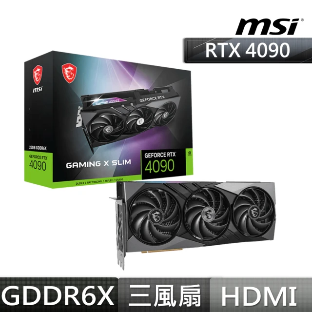 MSI 微星 RTX4090+360水冷組合★GeForce RTX 4090 GAMING X SLIM 24G顯示卡+MAG CORELIQUID E360水冷