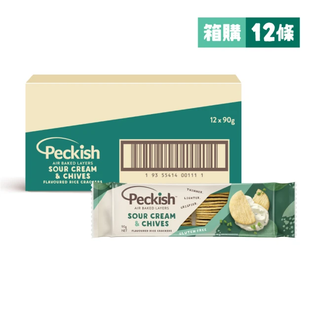 Peckish 派瑞許空氣烘焙米餅-原味 90g/入(12入