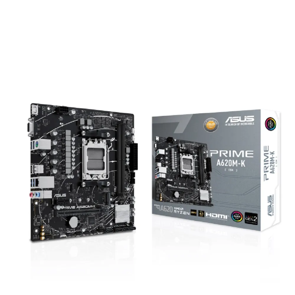 【ASUS 華碩】M+U組合★PRIME A620M-K-CSM主機板+AMD Ryzen R3-4100 CPU