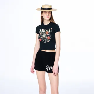 【MARDI MERCREDI】印花短TEE 黑色 經典小雛菊 繽紛奶油花 短版 CROPPED TSHIRT FLOWERMARDI BLOSSOM
