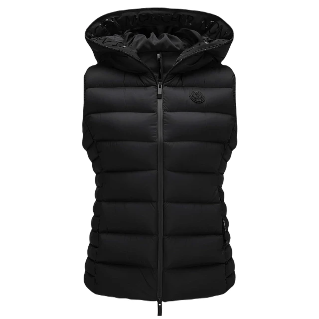 MONCLER 秋冬新款 女款 BARRAUX 連帽羽絨背心-黑色(1號USA-S、2號USA-M、3號USA-L)