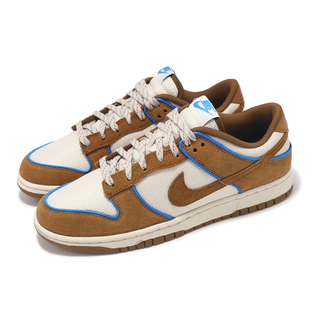 NIKE 耐吉 休閒鞋 Dunk Low Retro PRM 男鞋 女鞋 棕 藍 Light British Tan(FN5825-100)