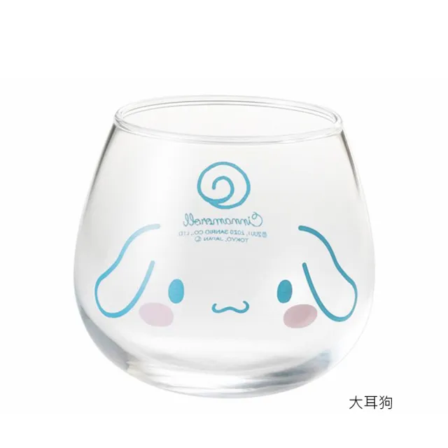 【SANRIO 三麗鷗】日本製 Sanrio玻璃杯_任選2款 水杯 320ml(Kitty / 美樂蒂 / 布丁狗 / 大耳狗 / 酷洛米)
