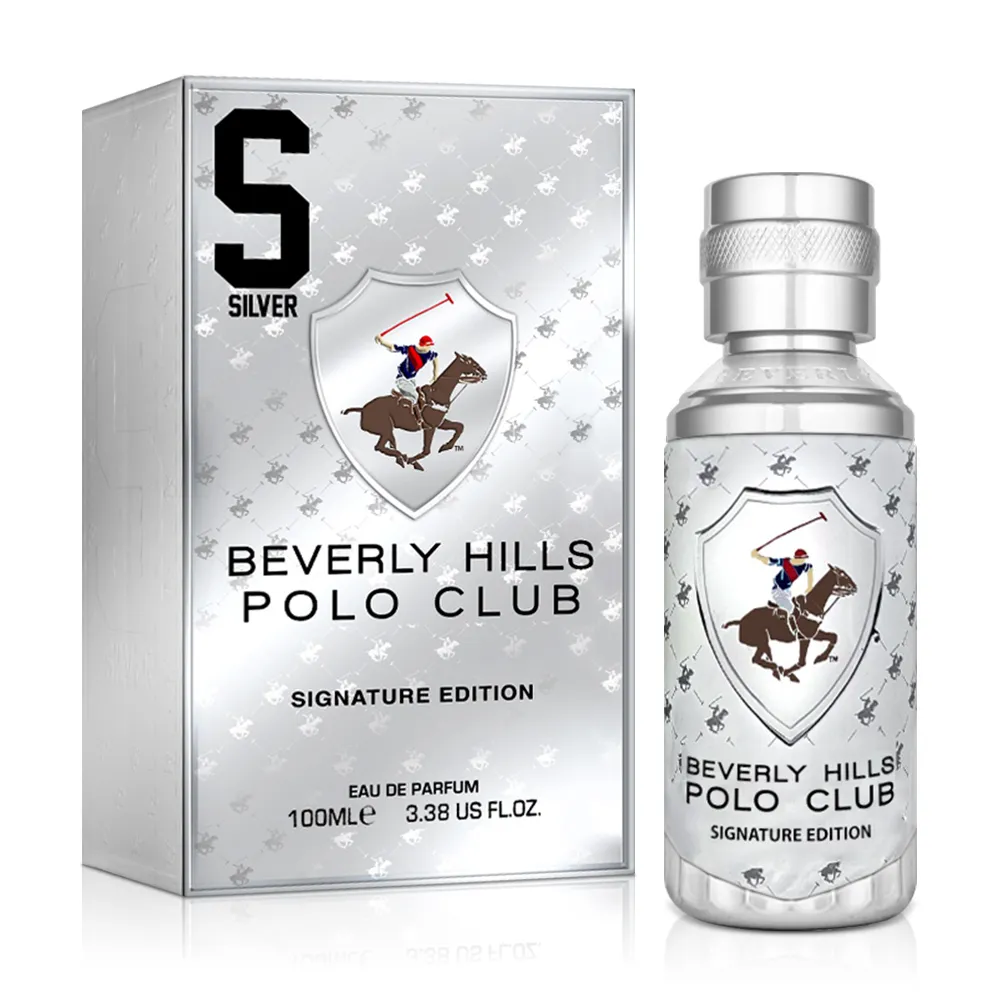 【B.H.POLO】銀色馬球騎士精神男性淡香精100ml(專櫃公司貨)