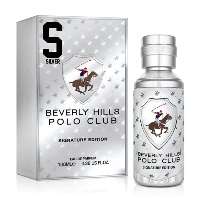 【B.H.POLO】銀色馬球騎士精神男性淡香精100ml(專櫃公司貨)