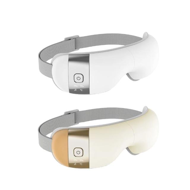 【KINYO】石墨稀熱敷眼罩無線氣壓眼部按摩器/IAM-2603顏色任選(母親節好禮/藍牙音樂)