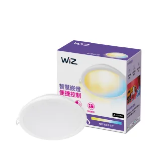 【Philips 飛利浦】WiZ LED 9cm可調色溫嵌燈 3入(PW021)