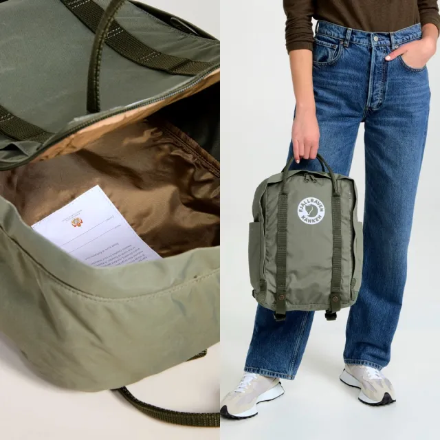 【Fjallraven】北極狐 Tree Kanken 綠色 高階款 環保 仿舊 小狐狸 瑞典 空肯包 放水壺 後 