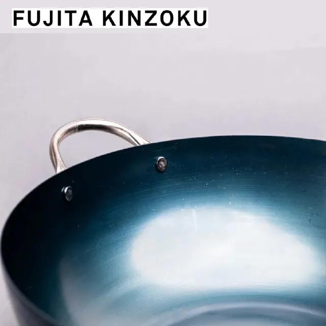 【藤田金屬】日本製INITIAL職人深型鐵炒鍋 28cm(IH爐可用鍋 湯鍋 深鍋 萬用鍋 不挑爐具 無塗層 深煎鍋)