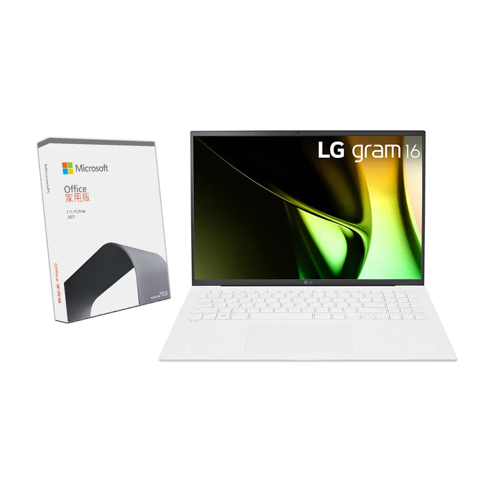 【LG 樂金】Office2021組★16吋Ultra 5 AI筆電(16Z90S-G.AA54C2/Ultra5-125H/16G/512G SSD/W11/冰雪白)