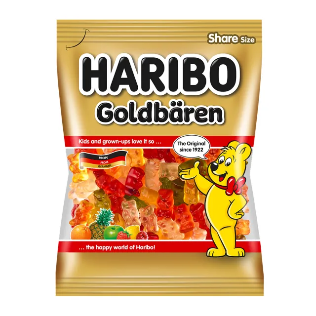 【HARIBO 哈瑞寶】小熊QQ水果軟糖(小包裝)