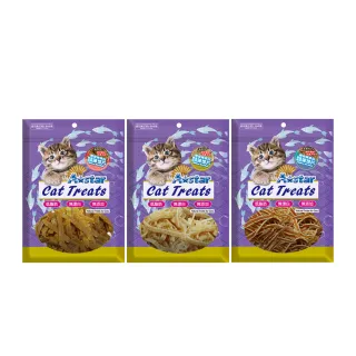 【A Star】貓專用雞肉薄切片80gx3入(貓零食、貓肉乾、貓魚片、Astar)