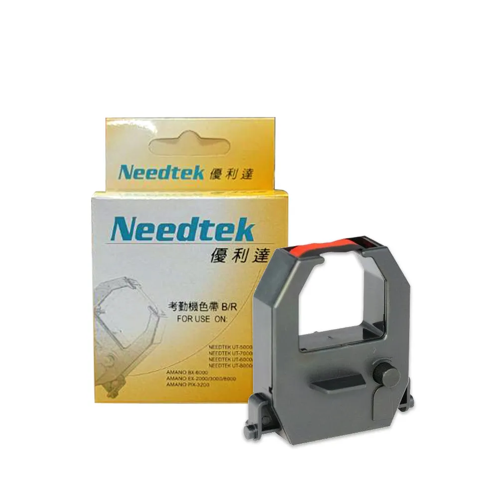 【NEEDTEK 優利達】六欄位 打卡鐘 雙色色帶-紅黑(適用UT5600/UT7600)