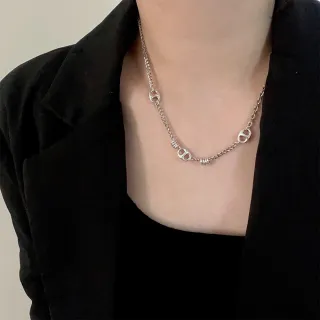 【KT DADA】包包 s925純銀項鍊  女生項鍊 復古項鍊 個性項鍊 歐美項鍊 抗過敏項鍊 不掉色 