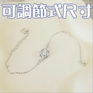 【MoonDy】手鏈 手鏈女 女手環 小禮物 S925 鈍銀手鏈 女生手鏈 莫桑鑽石手鍊 手飾 女生禮 