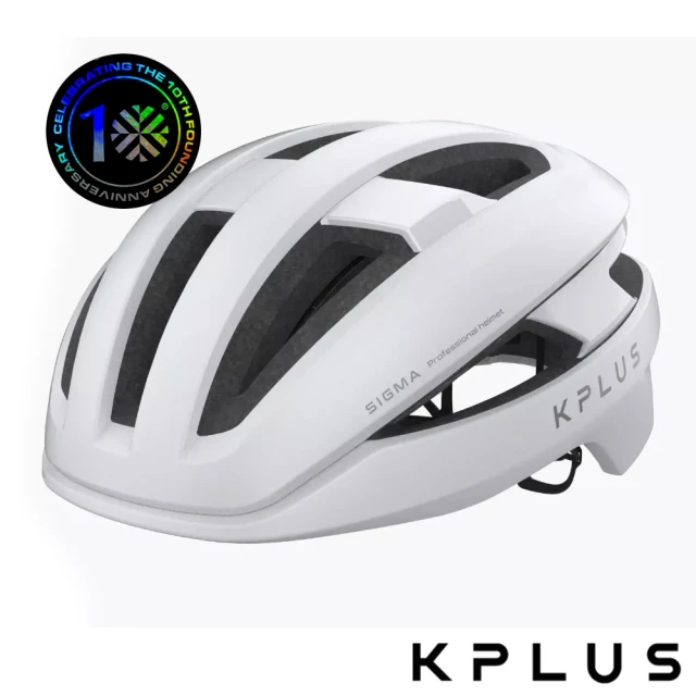 KPLUS 公路競速SIGMA 絕佳散熱表現單車安全帽-消光白