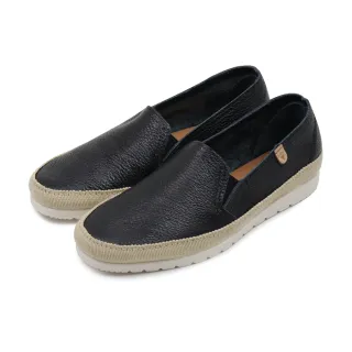 【VERBENAS】西班牙原廠牛皮懶人休閒鞋 黑色(040004-BL)